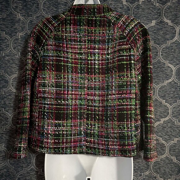 Talbots EUC women's 6 3 button closure blazer jacket fully lined wool blend - Picture 3 of 5